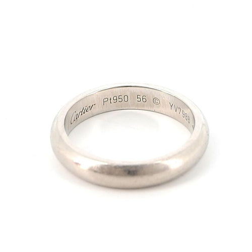 Bague 56 CARTIER - Alliance en platine 58 Facettes 66448