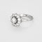Bague 49 Bague marguerite en or blanc, platine et diamants 58 Facettes B250467