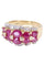Bague 54 BAGUE MODERNE RUBIS ET DIAMANTS 58 Facettes 085381