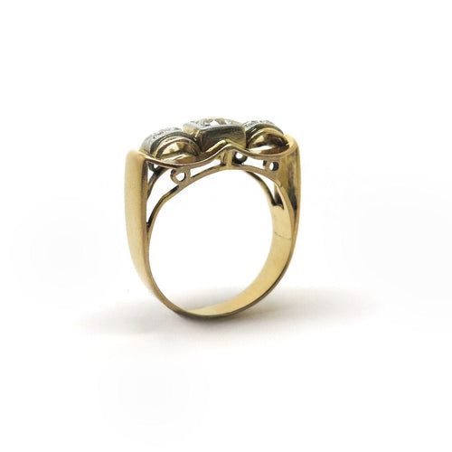 Bague 54 Bague taille ancienne en diamants 58 Facettes