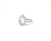 Bague Bague en or blanc avec une aigue-marine de 3,63 ct et des diamants de 0,66 ct 58 Facettes 14262