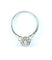 Bague 54 Bague solitaire or blanc et platine, diamant 0,10 carat 58 Facettes AB622