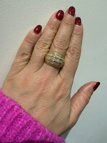 Bague Bague Or jaune et Diamants 58 Facettes 1.0000191/3