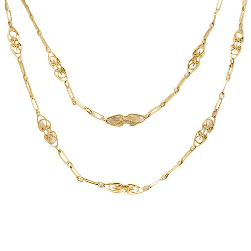 Collier Chaine guiltière or jaune 58 Facettes COL3066