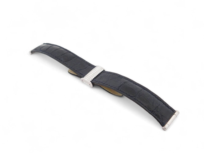 Montre montre BOUCHERON solis or 18k & acier bracelet croco autruche quartz 58 Facettes 270502