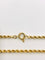 Collier Collier or jaune, rubis et diamants maille corde 58 Facettes
