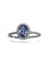 Bague 51.5 Bague or blanc Tanzanites et Diamants 58 Facettes 00000501
