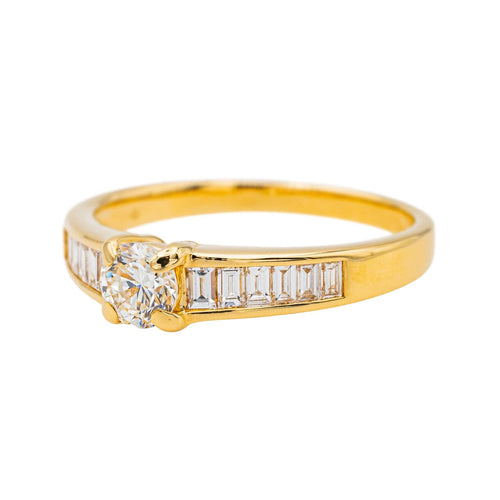 Bague 58 Bague Solitaire Or jaune Diamant 58 Facettes 3798321CN