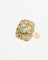 Bague 51 Bague Pompadour en or jaune 18 carats et diamants 1,90 ct 58 Facettes