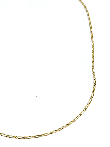 Collier Chaîne maille cheval en or jaune 18 carats 58 Facettes