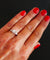 Bague 58 Solitaire diamant, monture or et platine 58 Facettes