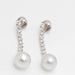 Boucles d'oreilles boucles d'oreilles en or avec perles et diamants 58 Facettes D363206