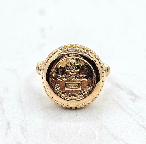 Bague 57.5 AUGIS - Bague Plus qu'hier moins que demain 58 Facettes 550