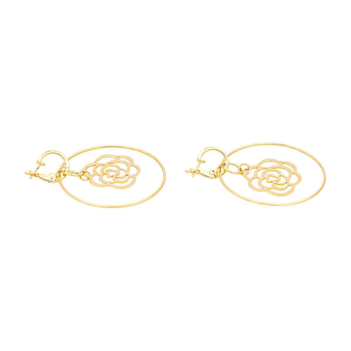 Boucles d'oreilles Chanel Boucles d'oreilles Camélia Or jaune 58 Facettes 4662253RV