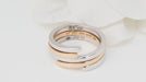 Bague 55 Dinh Van - Bague Spirale or rose et blanc 58 Facettes 32587