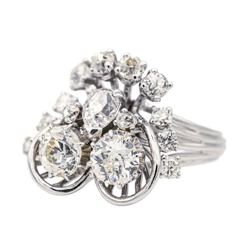 Bague 49 Bague Cocktail Or blanc Diamant 58 Facettes 3904852CN