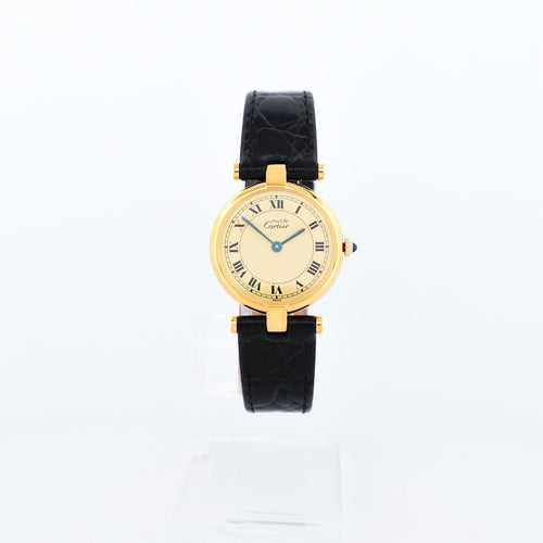 Montre CARTIER - Montre Must Vendôme - Lemon roman dial - SM 58 Facettes