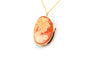 Pendentif Pendentif Années 50 en or jaune serti d'un camée 58 Facettes 23039