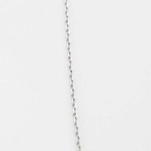 Collier Pendentif croix or blanc et diamants, et chaine 58 Facettes MAN1333