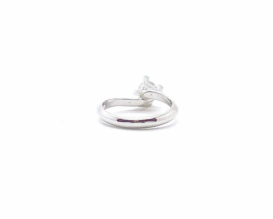 Bague bague solitaire or blanc diamant 58 Facettes