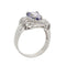 Bague 57 Bague or blanc saphir et diamants 58 Facettes 25684
