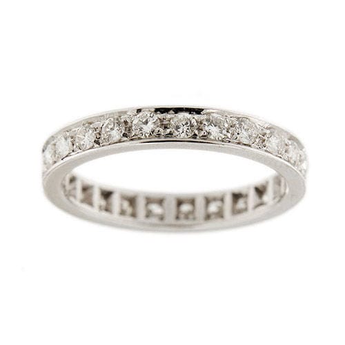 Bague 53 Alliance américaine diamants 1,20 ct 58 Facettes 37862