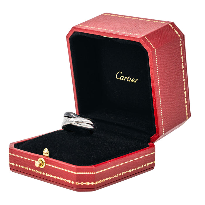 Cartier Ring Trinity Weißgoldene Keramik