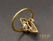 Bague 53 Bague Marquise Art Nouveau diamants perles fines 58 Facettes A10547