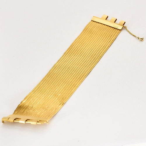 Bracelet Bracelet ruban en or jaune 58 Facettes PRG1799