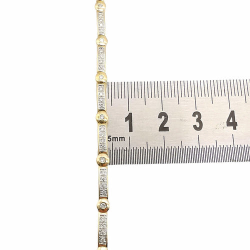 Bracelet Bracelet or jaune & diamants 58 Facettes