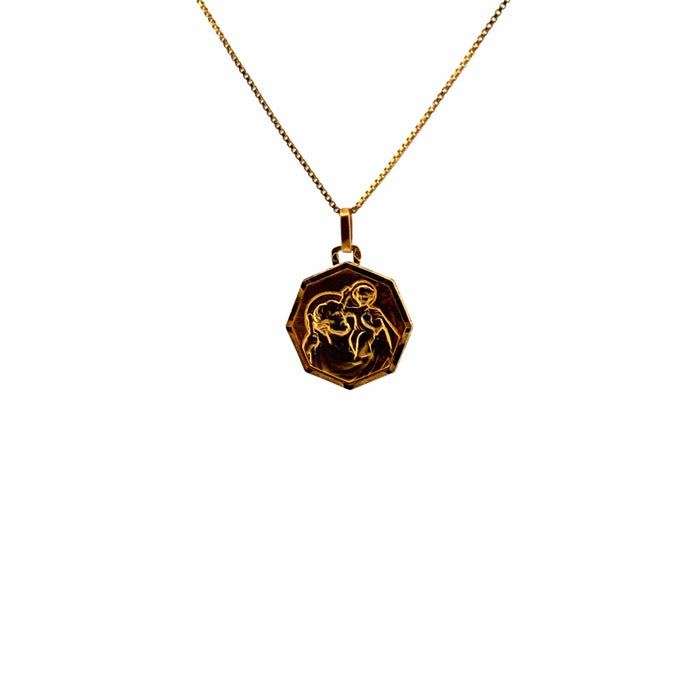 Pendentif Médaille St Christophe Or Jaune 18k 58 Facettes 2-PEA3-GS35385