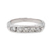 Bague 52 Bague Demi alliance Or blanc Diamant 58 Facettes 3389105CN