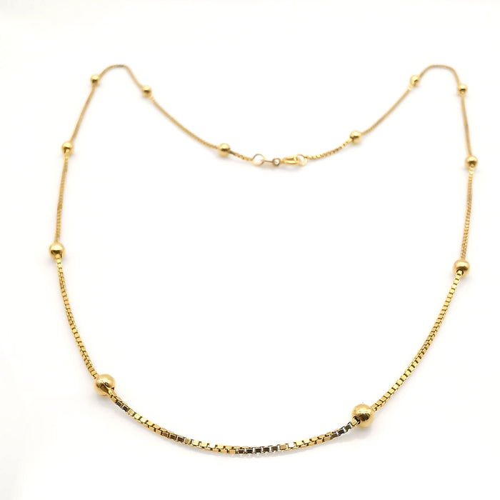 Yellow gold necklace