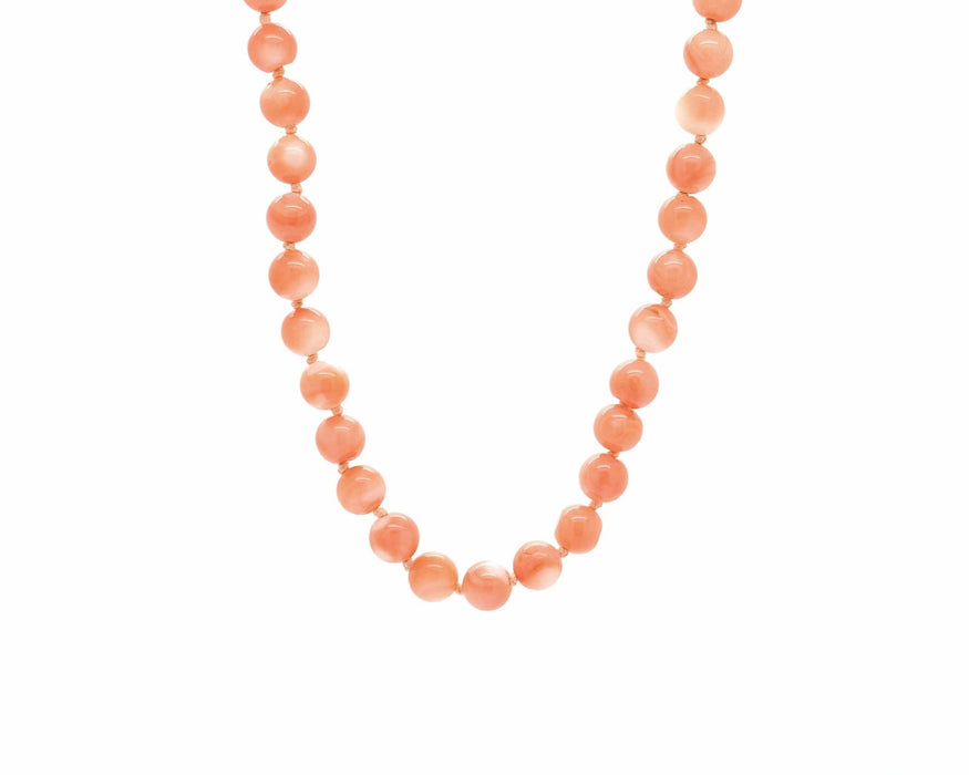 Collier Collier de corail des profondeurs avec fermoir en or 58 Facettes