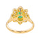 Bague 52 Bague Pompadour Or jaune Emeraude 58 Facettes 3753143RV
