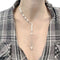 Collier Collier Mikimoto or blanc, perles blanches, diamants. 58 Facettes 33705