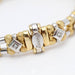 Bracelet bracelet en or bicolore avec diamants 58 Facettes E362012