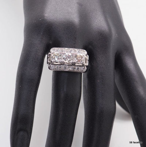 Bague 54.5 Bague diamants Art Déco 58 Facettes 4983