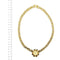 Collier Collier deux ors avec quartz citrine, saphirs et diamants 58 Facettes 31915