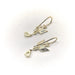 Boucles d'oreilles Boucles d'oreilles hirondelle en or avec saphirs jaunes 58 Facettes