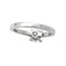 Bague Bague solitaire accompagné 1.04 ct, or blanc. 58 Facettes 30717