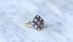Bague 54 Bague ancienne Damier Diamants et Rubis Calibrés 58 Facettes