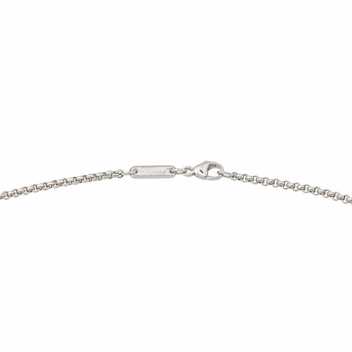 Collier Chopard Collier Happy Diamonds Or blanc Diamant 58 Facettes 3455932CN