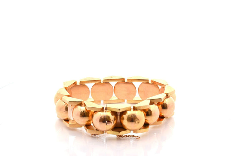 Bracelet Bracelet tank en or jaune 18k 58 Facettes 27507B