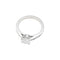 Bague Bague solitaire accompagné 1.04 ct, or blanc. 58 Facettes 30717