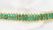 Bracelet Bracelet souple ancien en or jaune et émeraudes 58 Facettes 32752