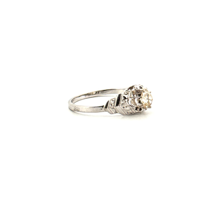 Solitaire White Gold and diamond