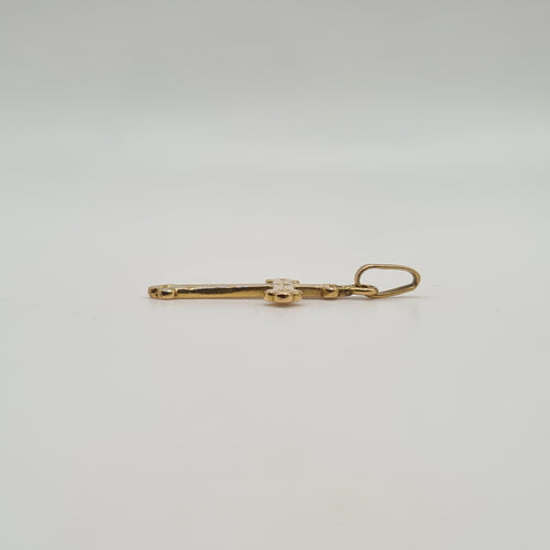 Pendentif Pendentif croix or jaune 58 Facettes