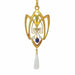 Pendentif Pendentif Art Nouveau avec diamants, saphir et perle rare 58 Facettes 24292-0258