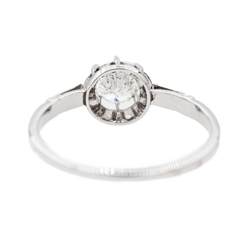 Bague 61 Bague Solitaire Or blanc Diamant 58 Facettes 3241059CN